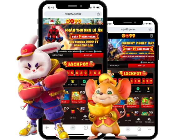 Giao diện ứng dụng GO99 trên thiết bị di động