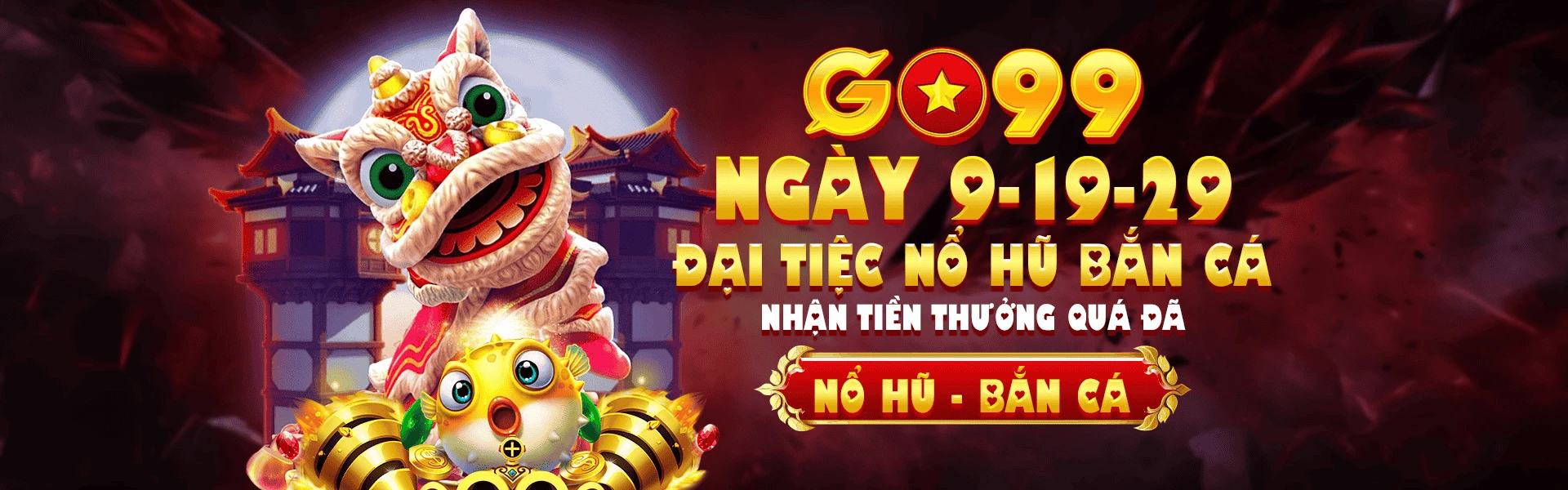 Banner GO99 chính thức với phong cách đỏ vàng